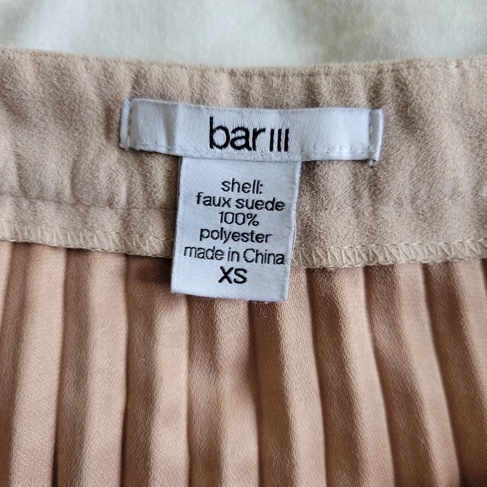 Bar III Pleated Skirt.